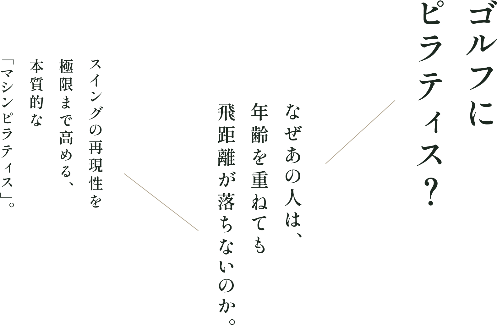 ピラティスにゴルフ？
